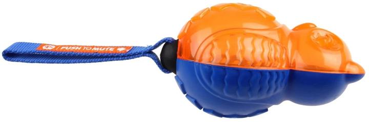 Immagine prodotto GiGwi Giocattolo per cani con funzione Push to Mute, palla, blu/arancione (Gioco da masticare per cani)