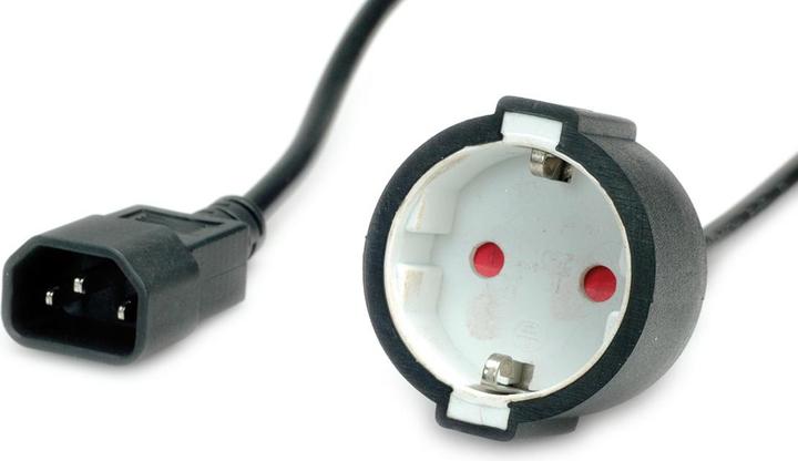 Immagine prodotto Value Cavo di rete, da spina C14 a presa di terra, nero, 0,3 m (0.30 m)