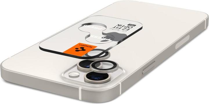 Actual product image Spigen Optik.Tr Camera iPhone 14/14 Plus EZ FIT Lens 2szt./2pcs starlight AGL05604 (1 Piece, Apple iPhone 14, Apple iPhone 14 Plus)