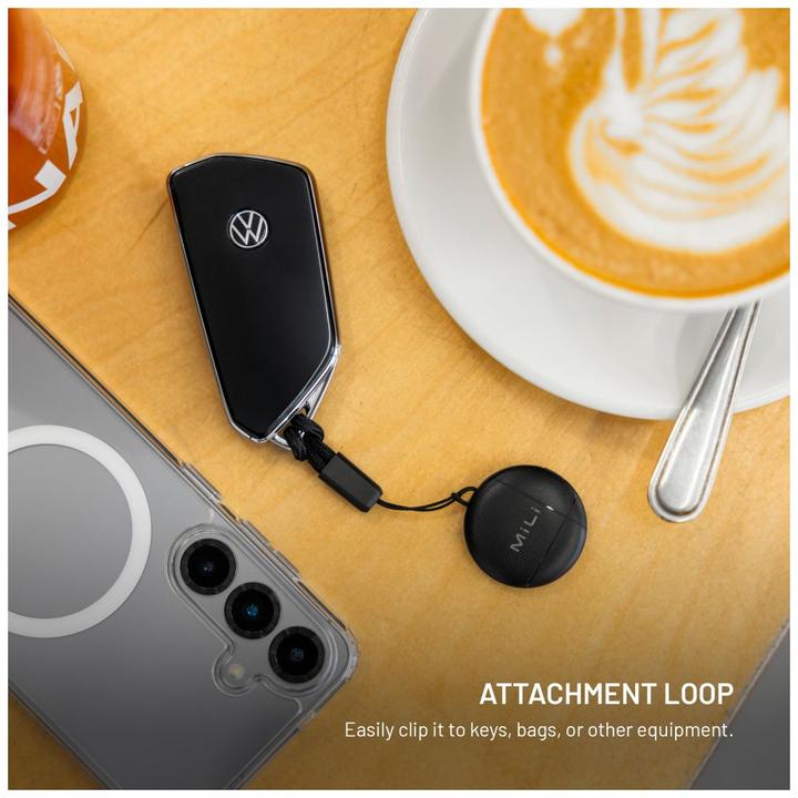 Fixed LiTag with Find My and Find Hub support, black (Android, Apple, iOS)