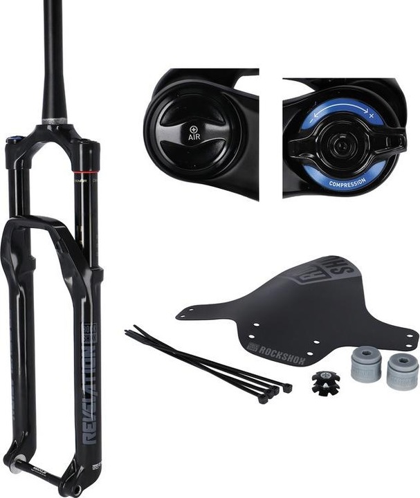 Immagine prodotto RockShox Forcella Revelation RC Boost DebonAir CrownAdjust Tapr (130 mm, Aria)