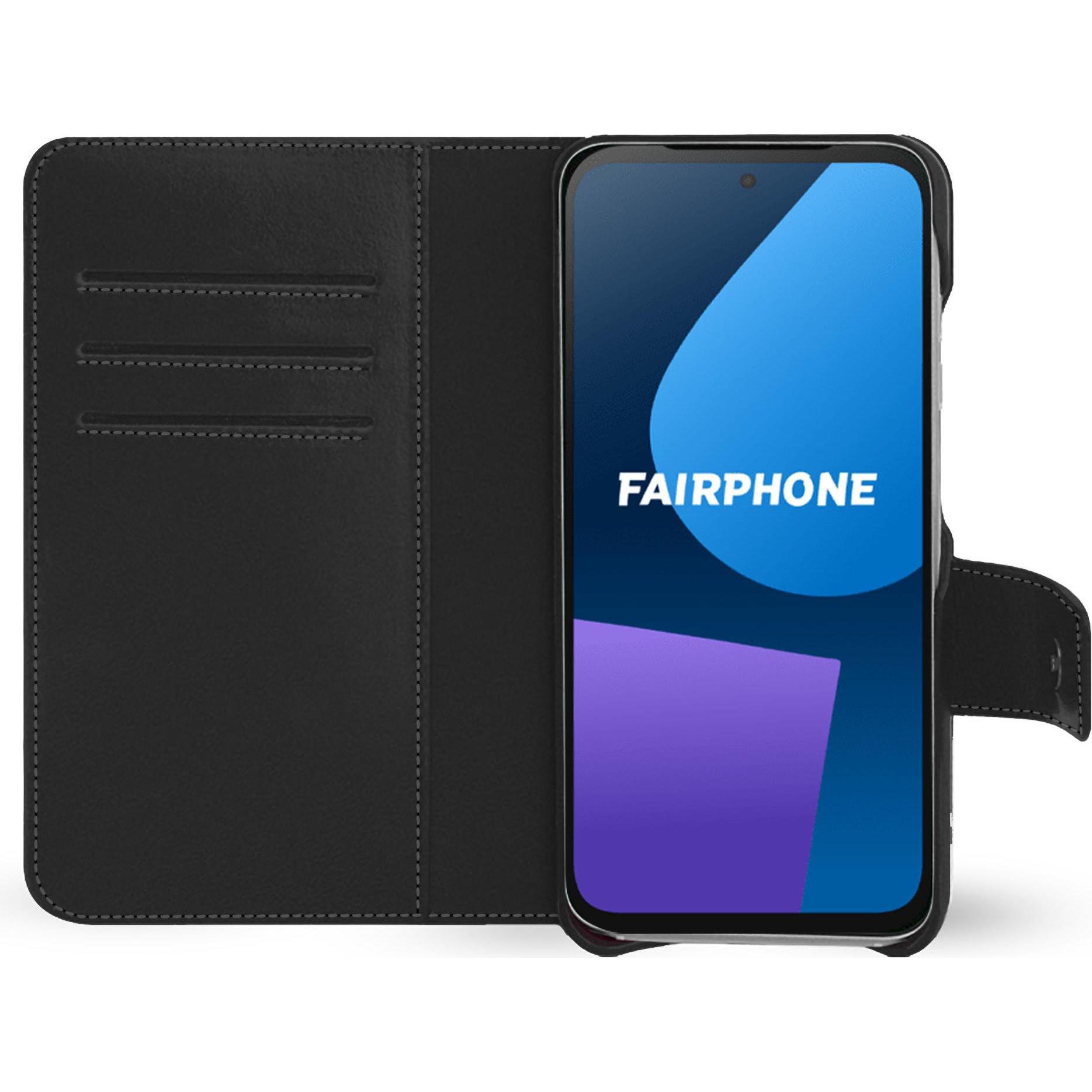 Noreve Lederschutzhülle Fairphone 5 (Fairphone 5), Smartphone Hülle, Violett