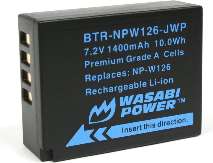 Actual product image Wasabi Power Battery NPW126 (Camera battery)