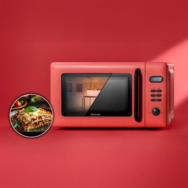 Productafbeelding Cecotec Digitale Mikrowelle mit Grillfunktion, 6 Leistungsstufen, Timer und Kindersicherung (20 l)