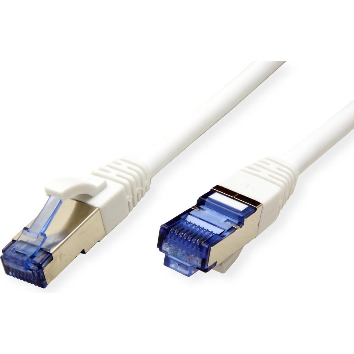 Thumbnail - Value S/FTP Patchkabel Kat6A weiss 0.3m (S/FTP, CAT6a, 0.30 m), Netzwerkkabel
