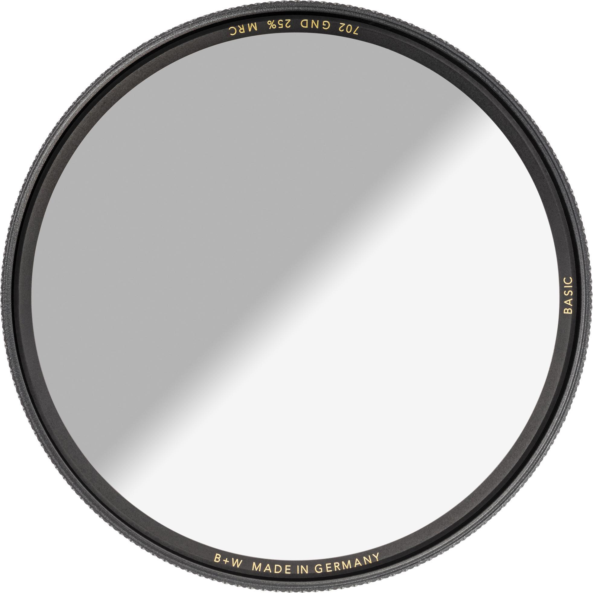 B+W 702 Filtro grigio sfumato 25%, MRC/Basic 67 mm (Filtri grigi), Filtro fotografico, Grigio