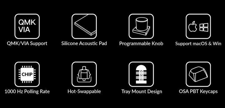 Immagine prodotto Keychron V1 Knob Version (CH, Cablato)