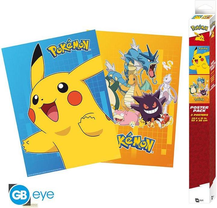 Produktbild GB Eye Pokemon Set 2 Chibi Posters Personnages colorÈs (52x38)
