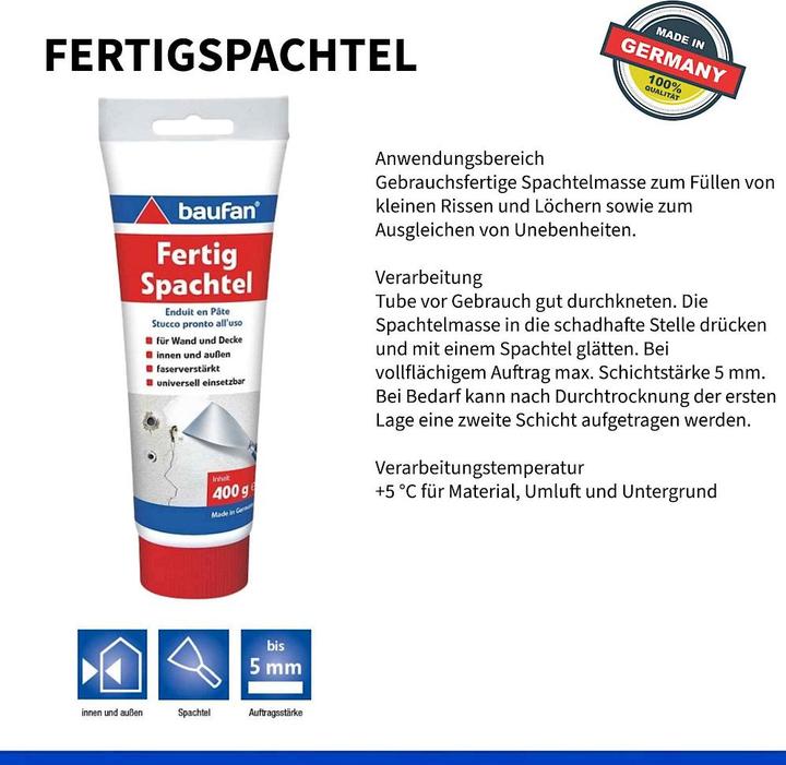 Image du produit Baufan Mastic prêt à l'emploi 400 g