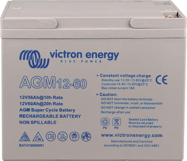 Actual product image Victron Energy AGM Super Cycle battery (12 V, 60 Ah)