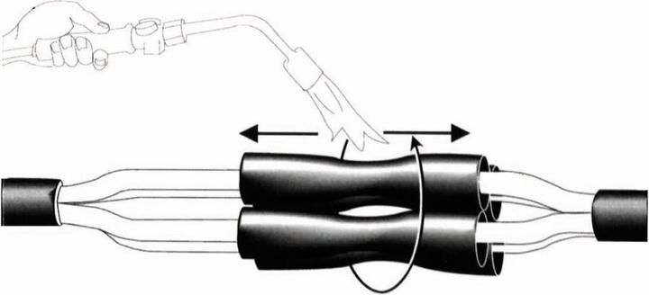 Produktbild Cimco Verbindungs-Schrumpfmuffen für Pressverbinder oder Schraubverbinder 1kV 1,5-6/3 (1 x)