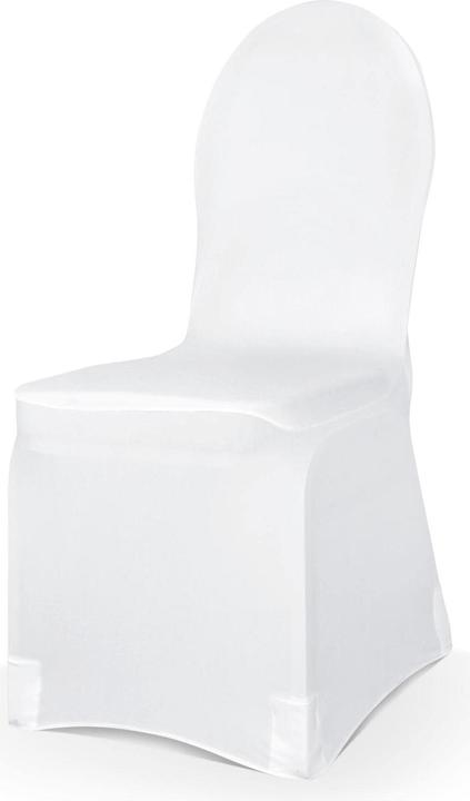 Immagine prodotto Partydeco Tessuto coprisedia elastico, su misura, 200g, 1 pezzo, Bianco (1 pz.)