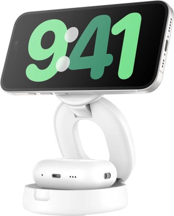 Produktbild Belkin Boost Charge verstellbare mag.2-in-1 Ld.Qi2 ws. WIZ035kqWH (15 W)