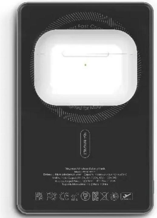 Actual product image Powerology Magvolt 10000 mAh Magsafe, Airpod, Watch mit Display Schwarz (10000 mAh)