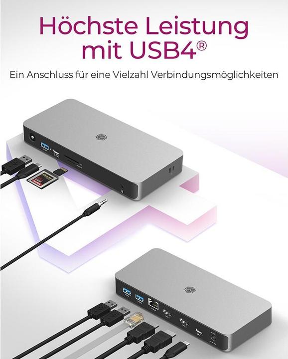 Productafbeelding Icy Box IB-DK2880-C41 (USB-C, 11 Havens)