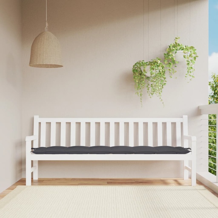 Actual product image VidaXL Garden bench cushion O x ford fabric (200 x 50 x 7 cm)