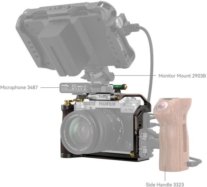 Actual product image SmallRig 3872 Retro Handheld Cage Kit for FUJIFILM X-T5 (Novelty) (Cage)