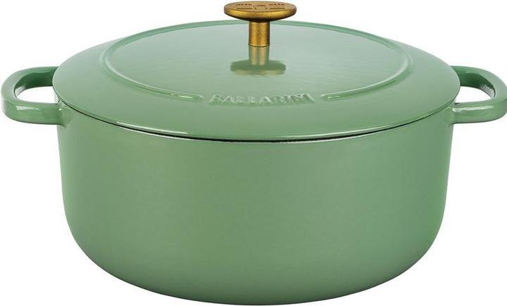 Produktbild Ballarini Bellamonte Cocotte 26 cm, rund, Grün (26 cm, Bräter + Schmortopf, Gusseisen)