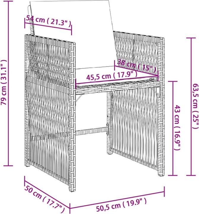 Produktbild vidaXL Gartenstuhl