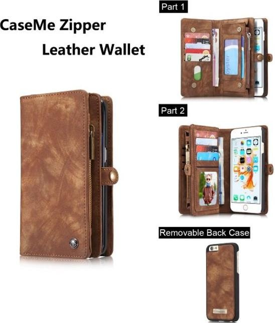 Produktbild Caseme Leder Portemonnaie mit Plastik Hülle (Apple iPhone 7 Plus, Apple iPhone 8 Plus)