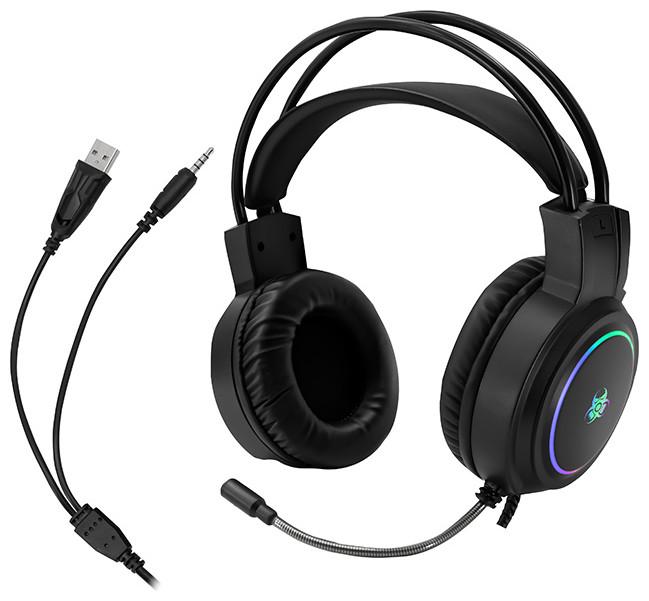 Produktbild Tracer Gaming Ακουστικά GZ X1 με RGB LED φωτισμό,Εύκαμπτο μικρόφωνο,USB,Ρυθμιστή έντασης - SLU47523 (Kabelgebunden)