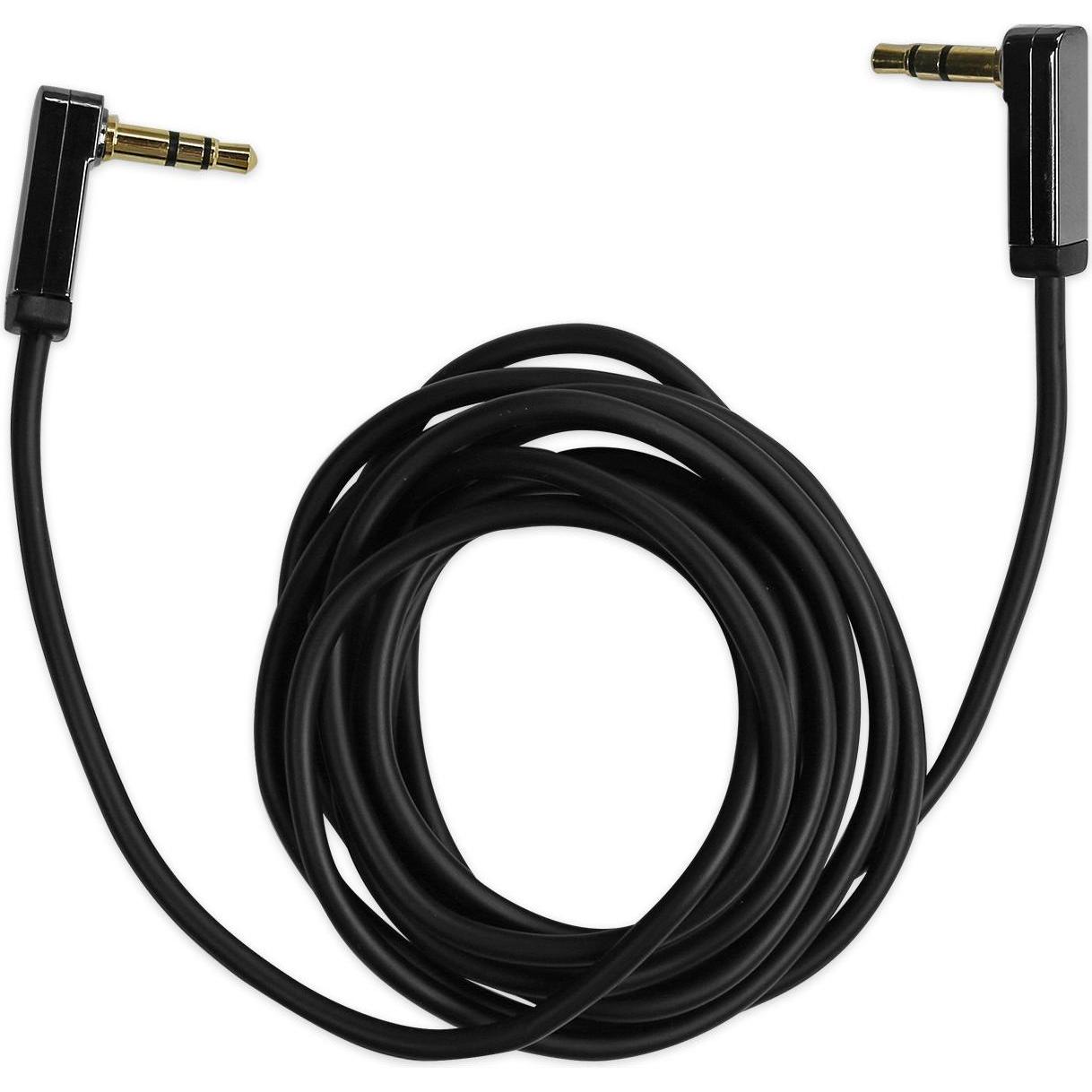 Ekon Audio cable with 2 connectors 3.5mm Jack male angled to 90? (1.80 m, Connettore da 3,5 mm (AUX)), Cavo audio