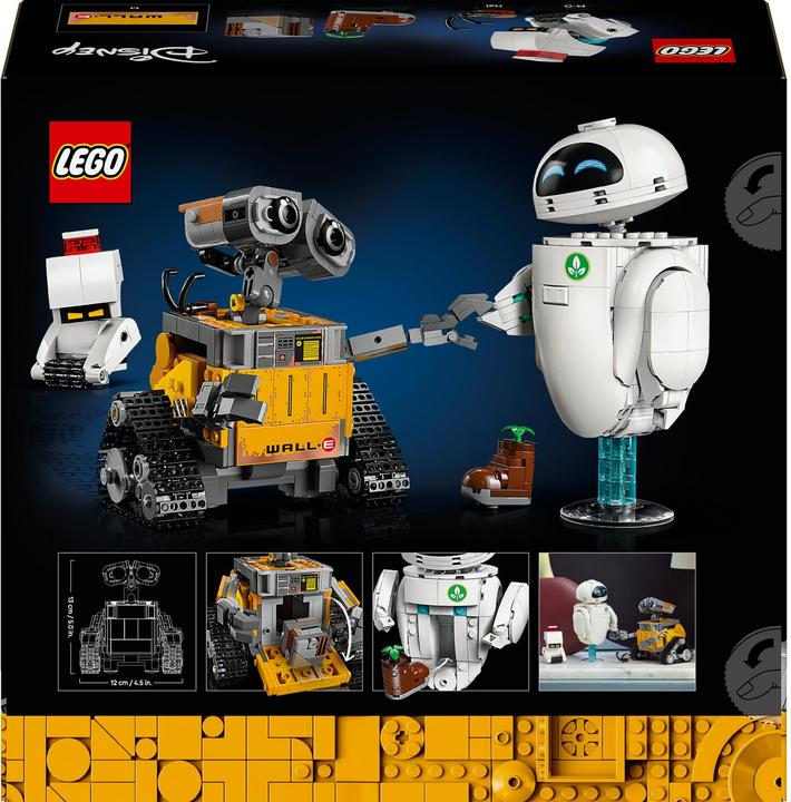 Actual product image LEGO Wall-E and Eve (43279, LEGO Disney)