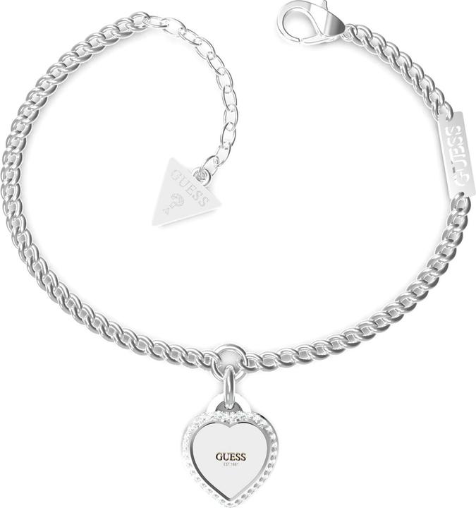 Produktbild Guess Armkette FINE HEART Edelstahl (16 cm, Edelstahl)