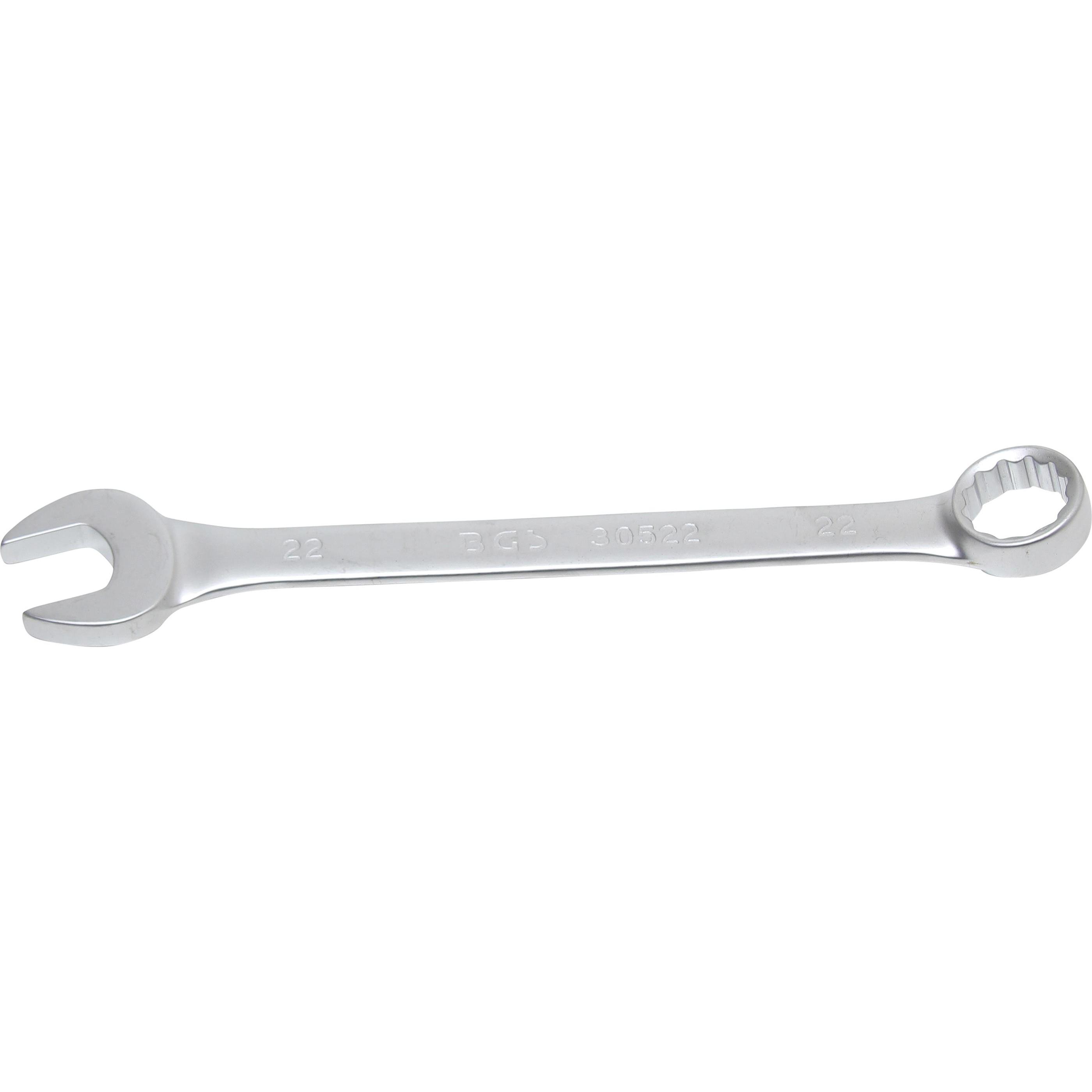 BGS, Schraubenschlüssel, Maul-Ringschlüssel SW 22 mm (22 mm)