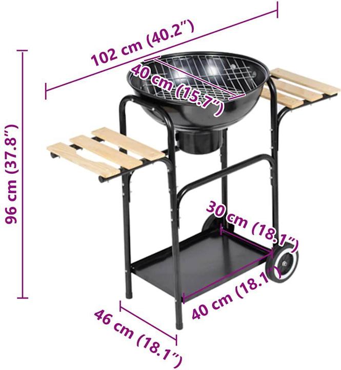 Produktbild vidaXL Grills (44 cm)