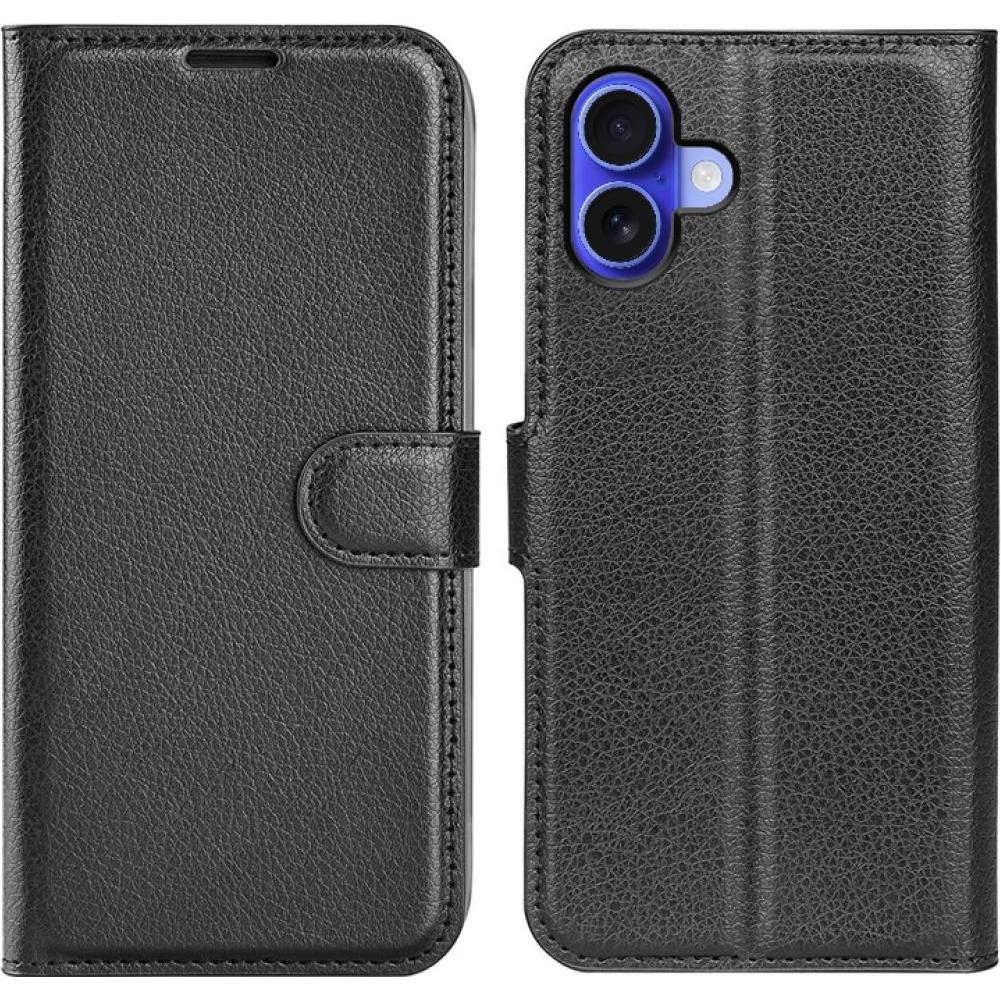 Screenguard Apple iPhone 16 Plus Leather Guard Lederhülle (Apple iPhone 16 Plus), Smartphone Hülle, Schwarz