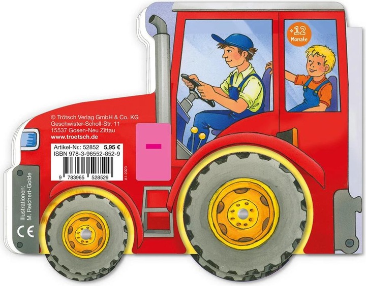 Immagine prodotto Libro di cartone Libro della ruota Il mio grande trattore rosso (Tedesco)
