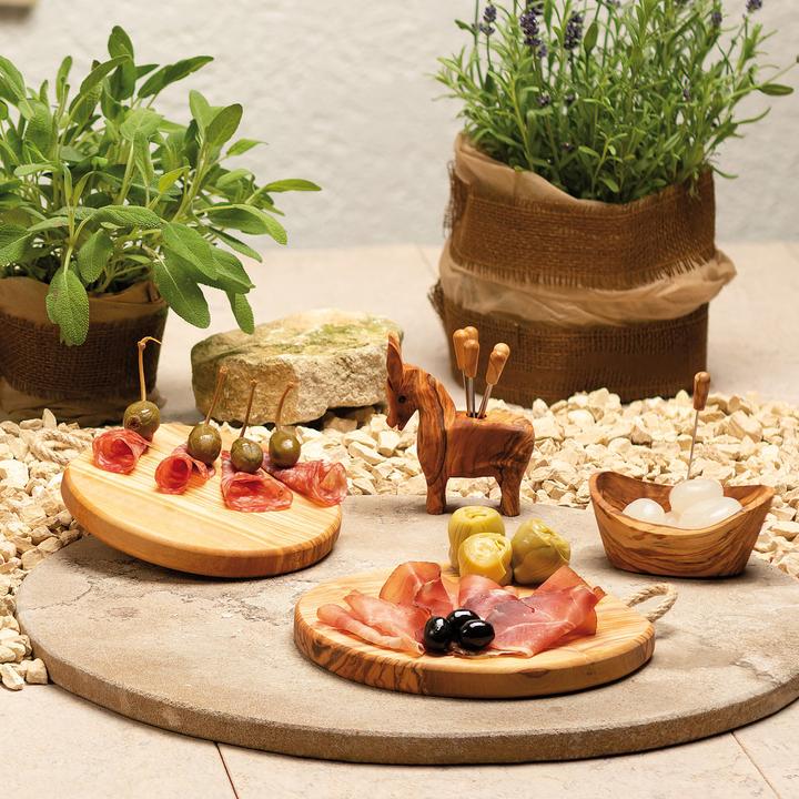 Actual product image Natura Punto Small rustic bowl, all purpose bowl, 10 x 8 cm, olive wood