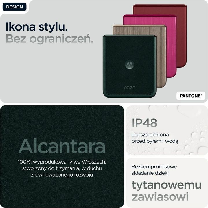 Productafbeelding Motorola Razr 60 Ultra (512 GB, Pantone Scarabee, 6.96", SIM + eSIM, 5G)