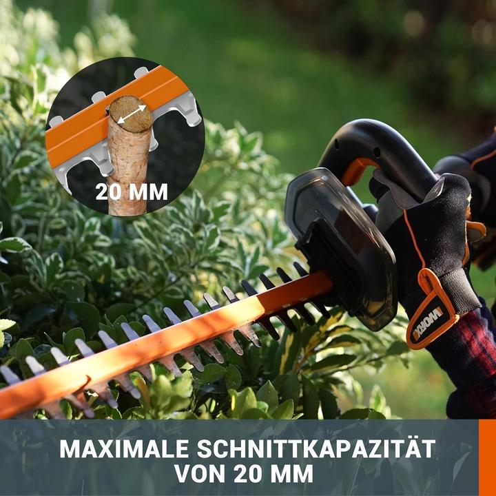 Produktbild Worx AkkuHeckenschere20V2Ah (Akkubetrieb)