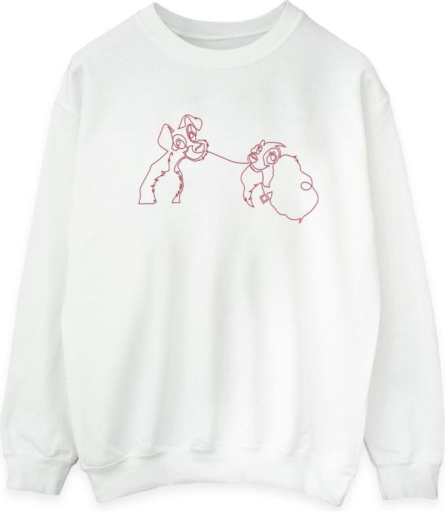 Produktbild Disney Lady And The Tramp Spaghetti Outline Sweatshirt (S)