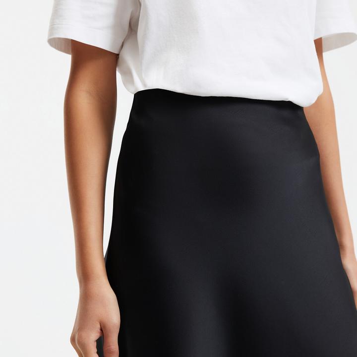 Produktbild La Redoute Collections Ausgestellter Maxirock aus mattem Satin (44)