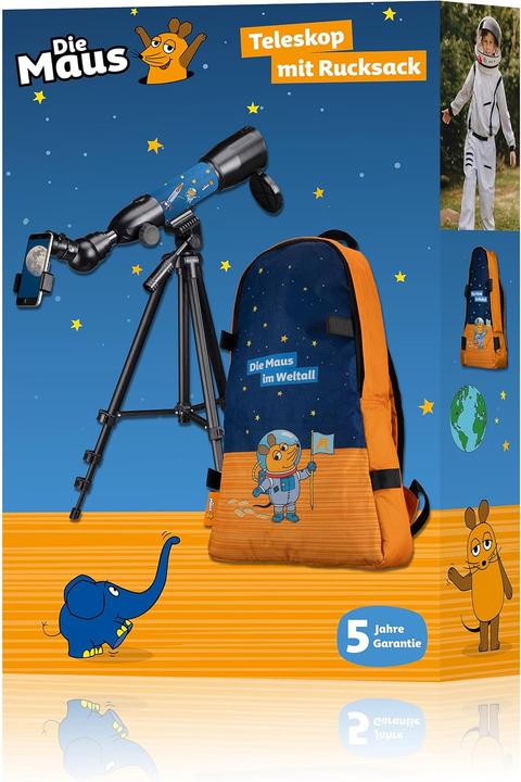 Actual product image Bresser DieMaus Linsenteleskop für Kinder mit Stativ und Rucksack