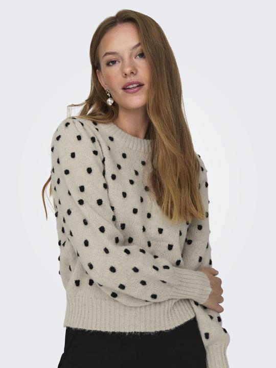 Produktbild JdY JDYSIGRID LIFE L/S ONECK PUFFDOT PUL KNT Strickpullover (XL)