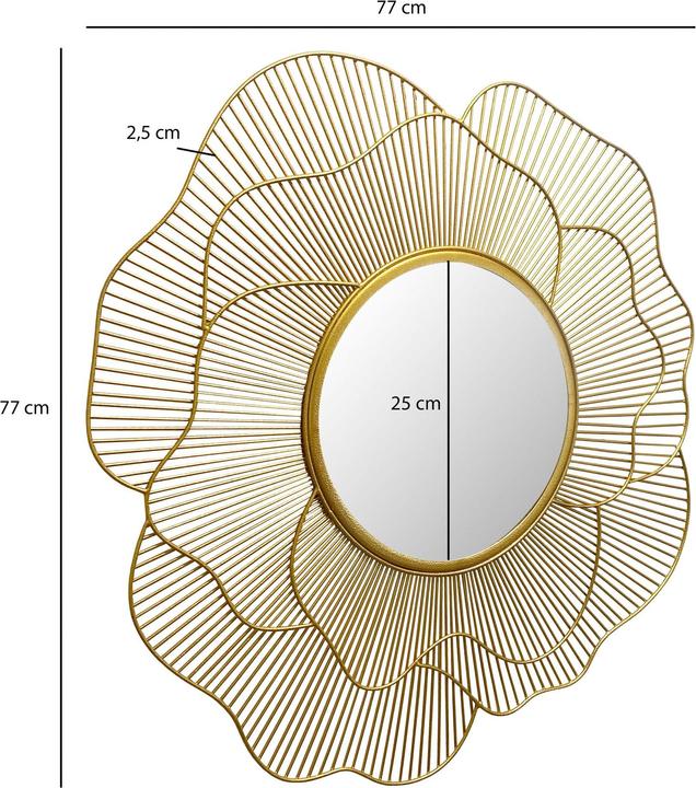 Actual product image FineBuy Wall mirror (Ø 77 cm)