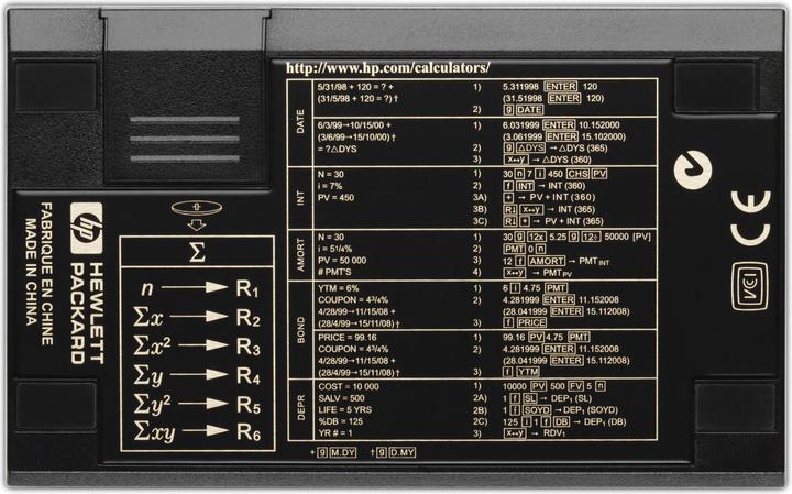 Actual product image HP 12C Financial Programmable Calculator (Batteries)
