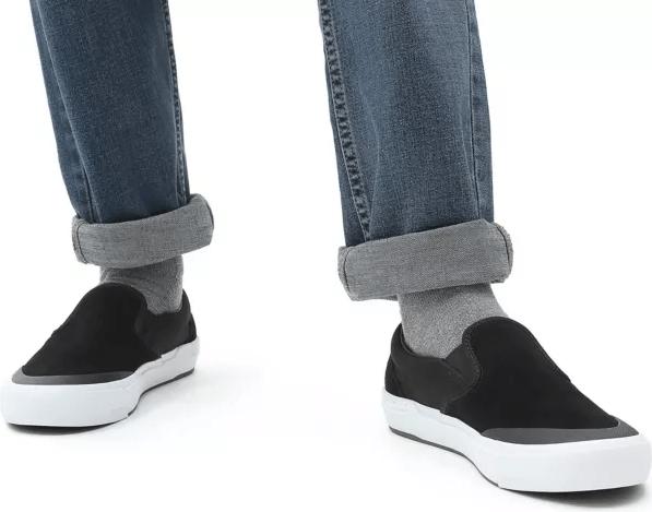 Actual product image Vans Chaussures BMX Slip-On - black/gray/white-41 (41)