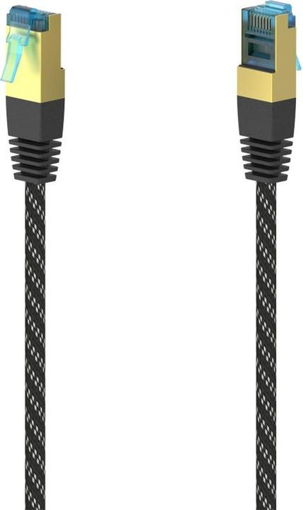 Produktbild Hama Netzwerkkabel, CAT-6, F/UTP geschirmt, vergoldet, Gewebe, 3,00 m, 14 Stück (F/UTP, CAT6, 3 m)