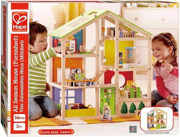 Produktbild Hape Vier-Jahreszeiten-Haus möbliert