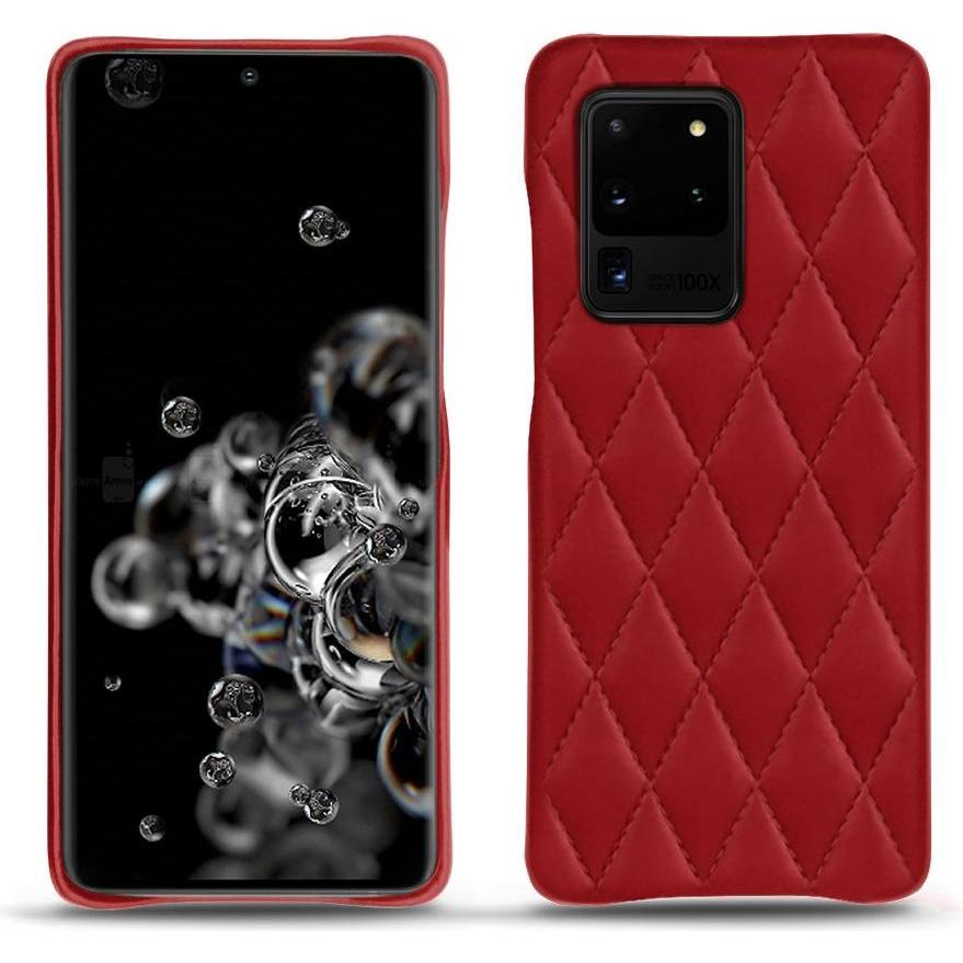 Noreve Lederschutzhülle (Samsung Galaxy S20 Ultra 5G), Smartphone Hülle, Rot