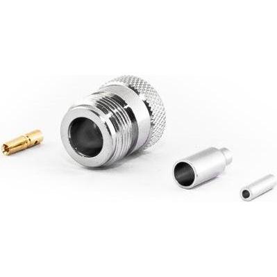 Varia N-Buchse für RG316 Kabel, Crimp Version, Elektronikkabel + Stecker
