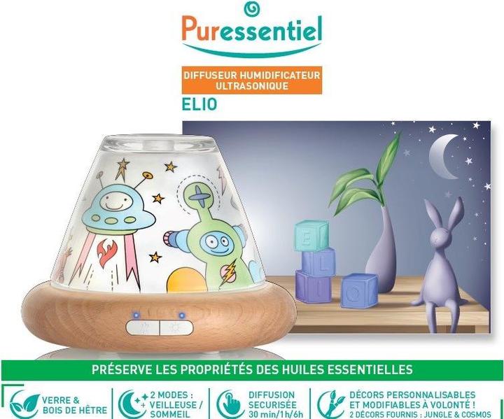 Produktbild Puressentiel Ultraschall Luftbefeuchter Diffusor Elio (100 ml)