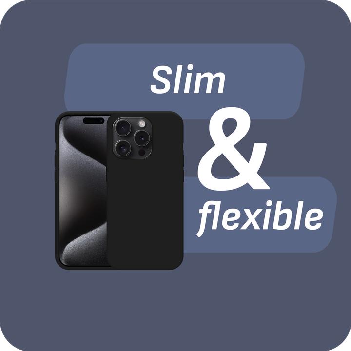 Produktbild Cazy Silikon Hülle Kompatibel mit iPhone 15 Pro - Soft TPU Schutz - (Apple iPhone 15 Pro)