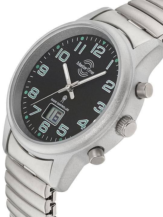 Produktbild Master Time MTLA-10764-22Z Funk Basic Series Damen 34mm 3ATM (Funkuhr, Lünette drehbar, Digitaluhr, Analoguhr, 34 mm)