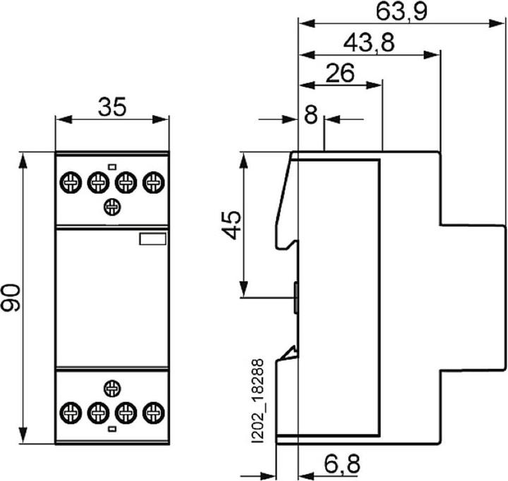 Image du produit Siemens Insta Contactor 3NO 1NC AC 230V 400V 25A
